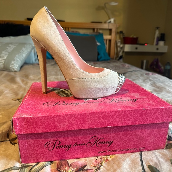 Penny loves Kenny suede platform heels - Picture 1 of 2